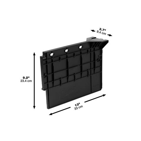 Milwaukee PACKOUT Crate Divider Impact-Resistant Poly Black Mfr