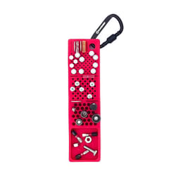 Boltster 2 in. W X 0.75 in. H Storage Organizer Silicone Red