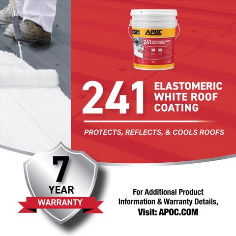 APOC Gloss White Acrylic Roof Coating 5 gal Mfr# AP-2415 - Ace