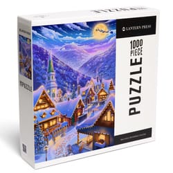 Lantern Press Sleepy Winter Village Jigsaw Puzzle 1000 pc