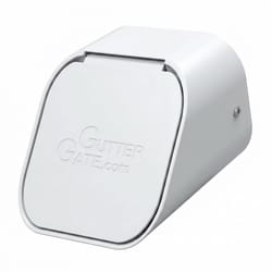 GutterGate 2 in. H X 2 in. W X 3 in. L White Plastic Rectangular Downspout Adapter