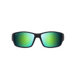 Maui Jim Local Kine Men's Black/Tran Green/Lt Trans Grey Frame Maui Green Lens Polarized Sunglasses