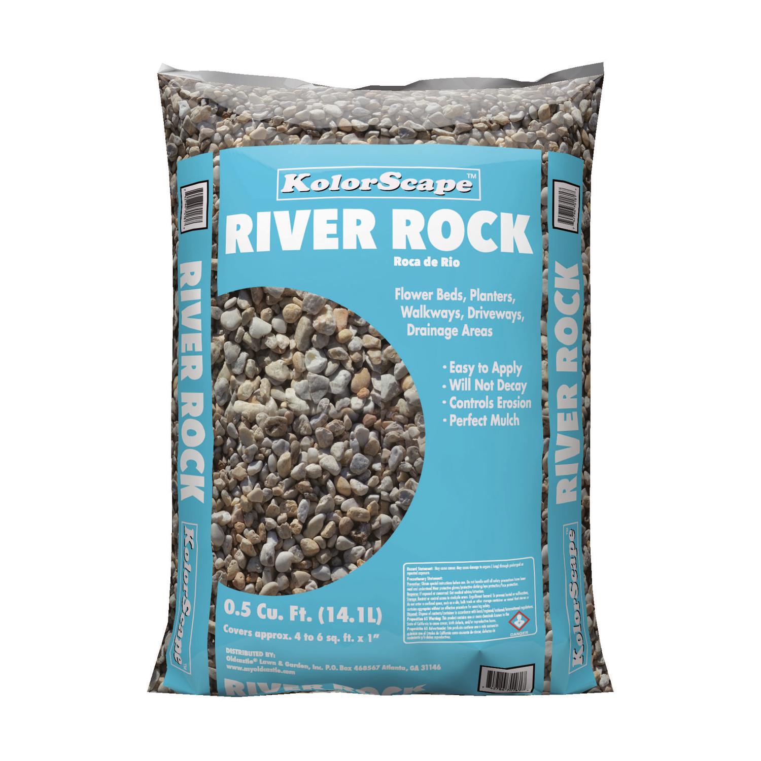KolorScape Gray River Rock 0.5 cu ft 47 lb Mfr# 40200451 - Ace