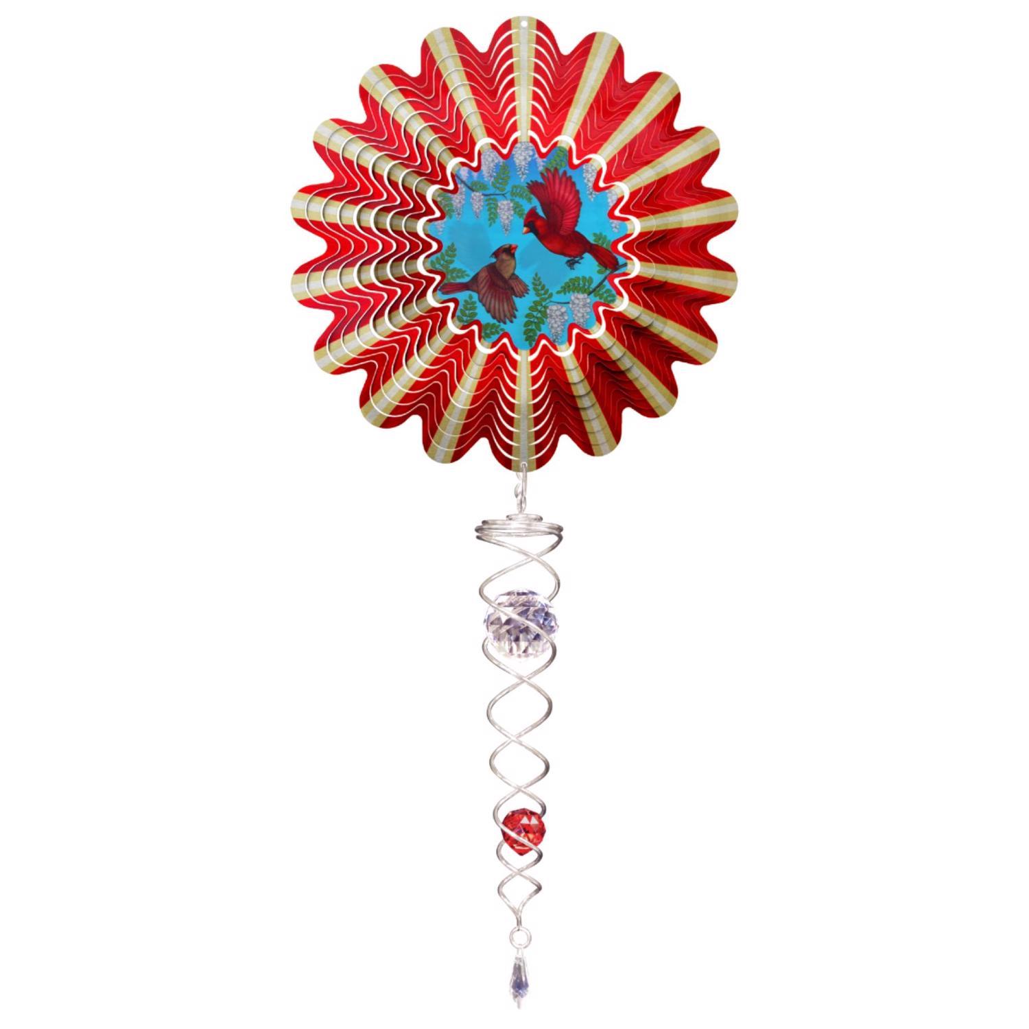 Spinfinity Designs Animated Cardinals Mini Set Outdoor Spinner