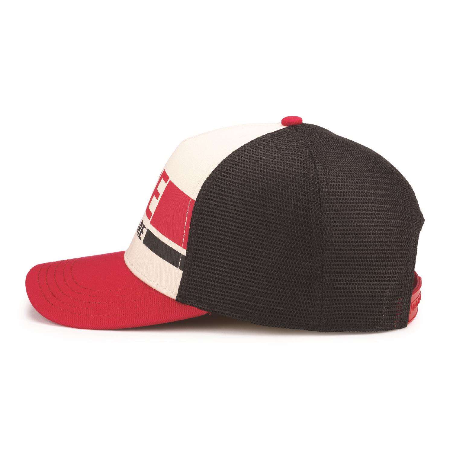 Ace Vintage Threads Headwear Logo Baseball Cap Black/Ivory/Red One
