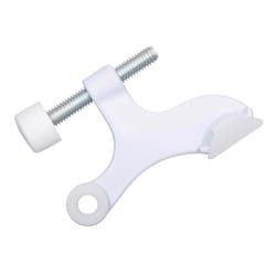 Ace Metal White Hinge Pin Door Stop Mounts to door 0 in.