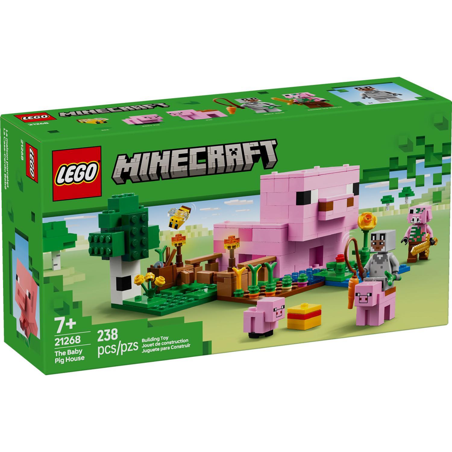 LEGO Minecraft The Baby Pig House Building Toy Multi 238 pc Mfr