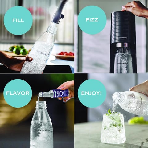 SodaStream Terra Machine Starter Kit Black 1 L Soda Maker Mfr