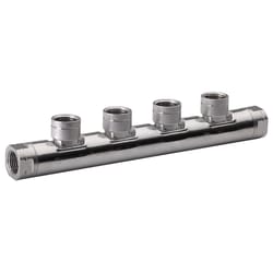 Home-Flex 1/2 in. FPT X 1/2 in. D FPT 1/2 in. D FIP Steel Manifold
