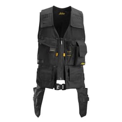 Snickers Workwear 9 pocket Polyester Tool Vest Black XL 34 in. 36 in.