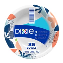 Dixie 10 oz Multicolored Paper FLOWERS BLOOM Bowl 9-1/4 in. D 35 pk