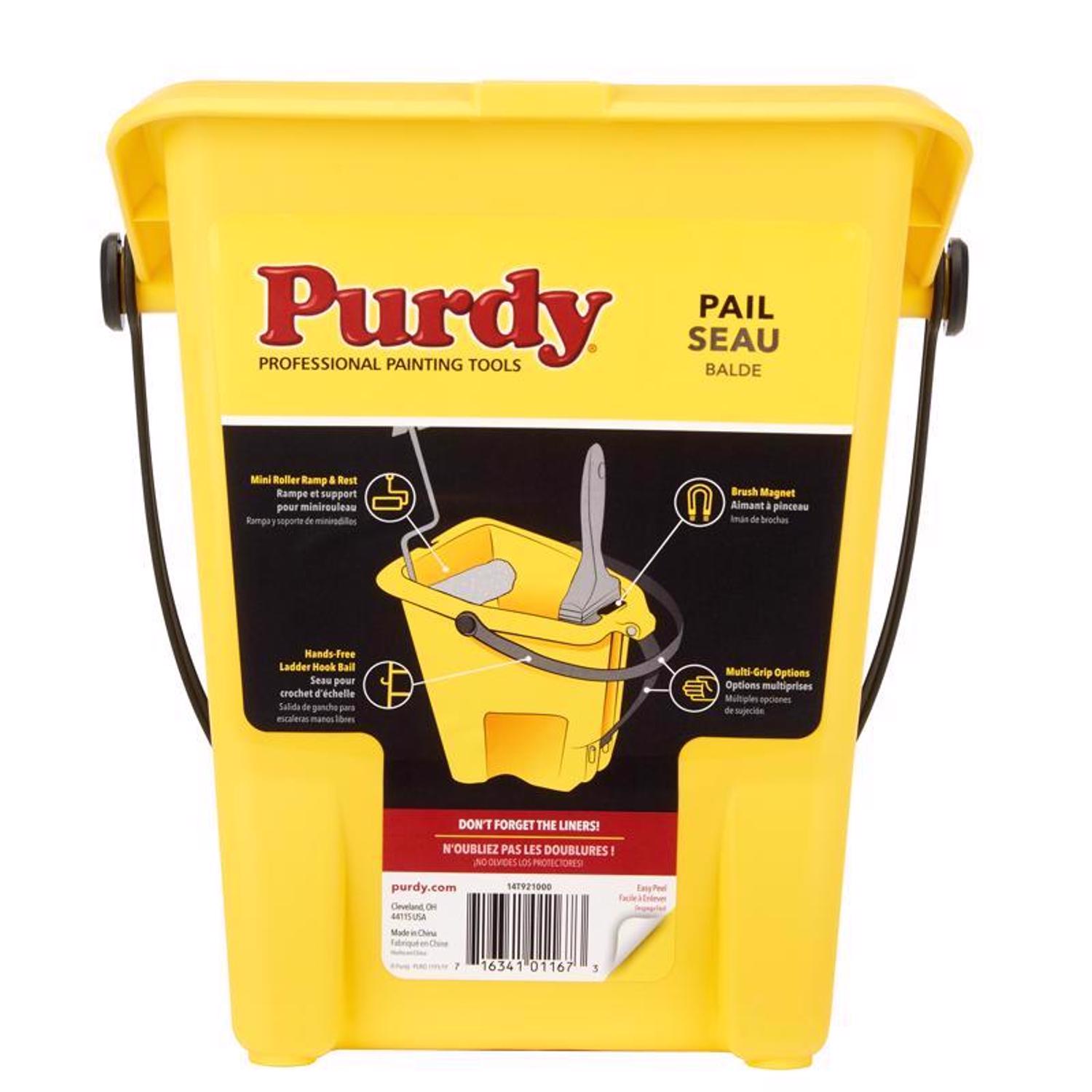 1015203 Yellow Plastic Painter Pail