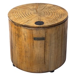 ECOFUEGO 14.57 in. W Concrete Modern Round Wax Fire Pit