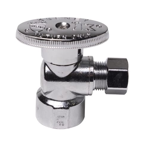 Ace 1/2 in. FIP X 3/8 in. Brass Angle Stop Valve Mfr# ACE2048LF