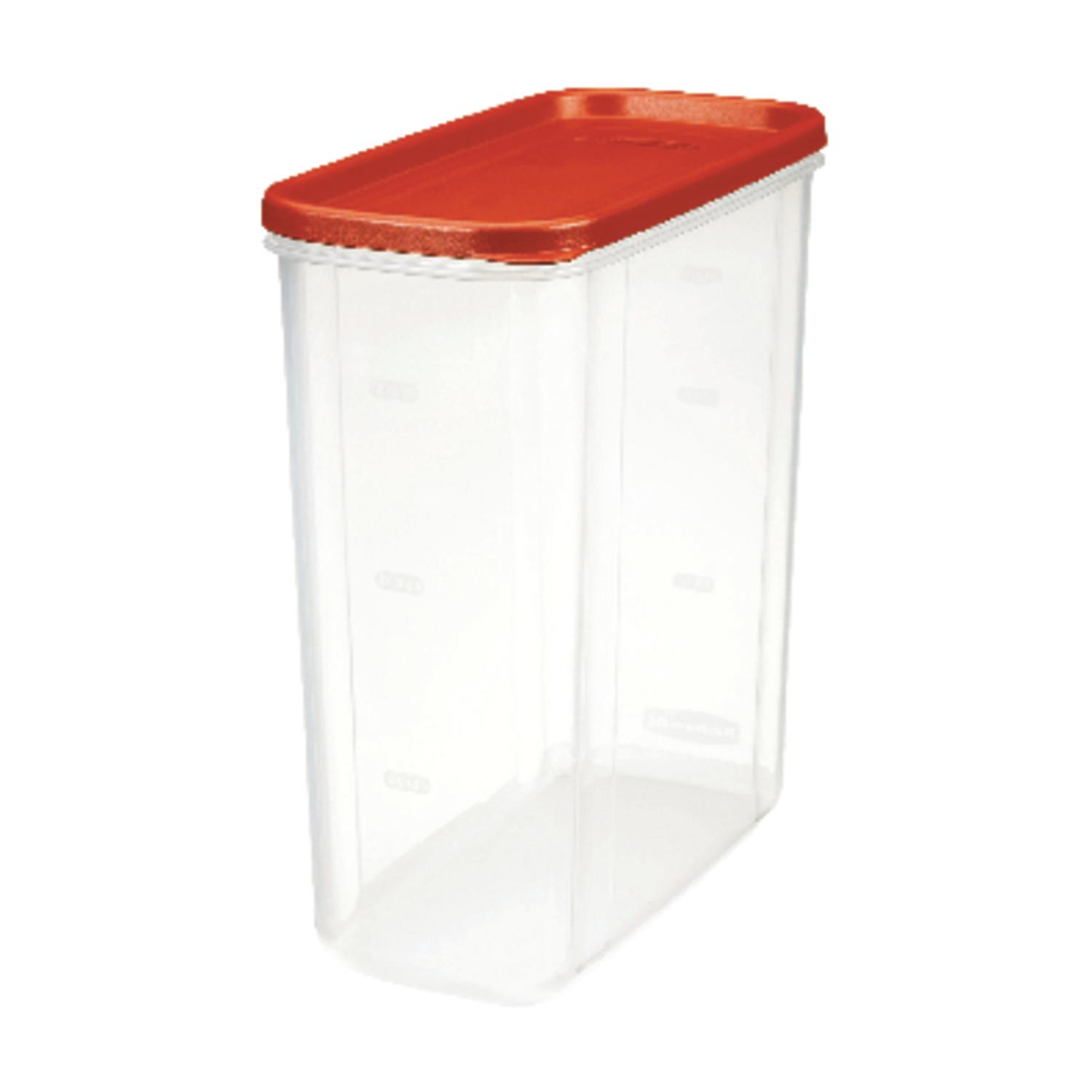 Rubbermaid 16 cups Clear/Red Food Storage Container 1 pk Mfr