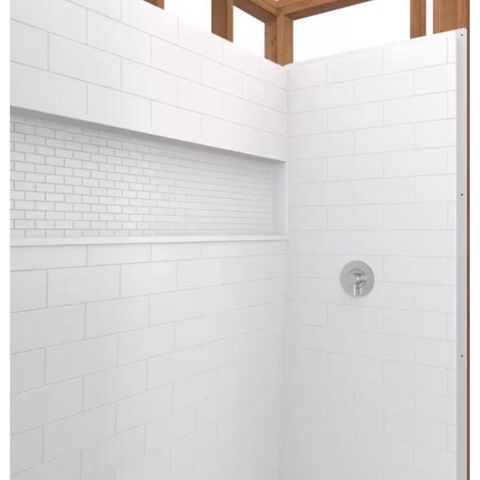 Bootz 74 in. H X 60 in. W X 30 in. L White Shower Surround Mfr