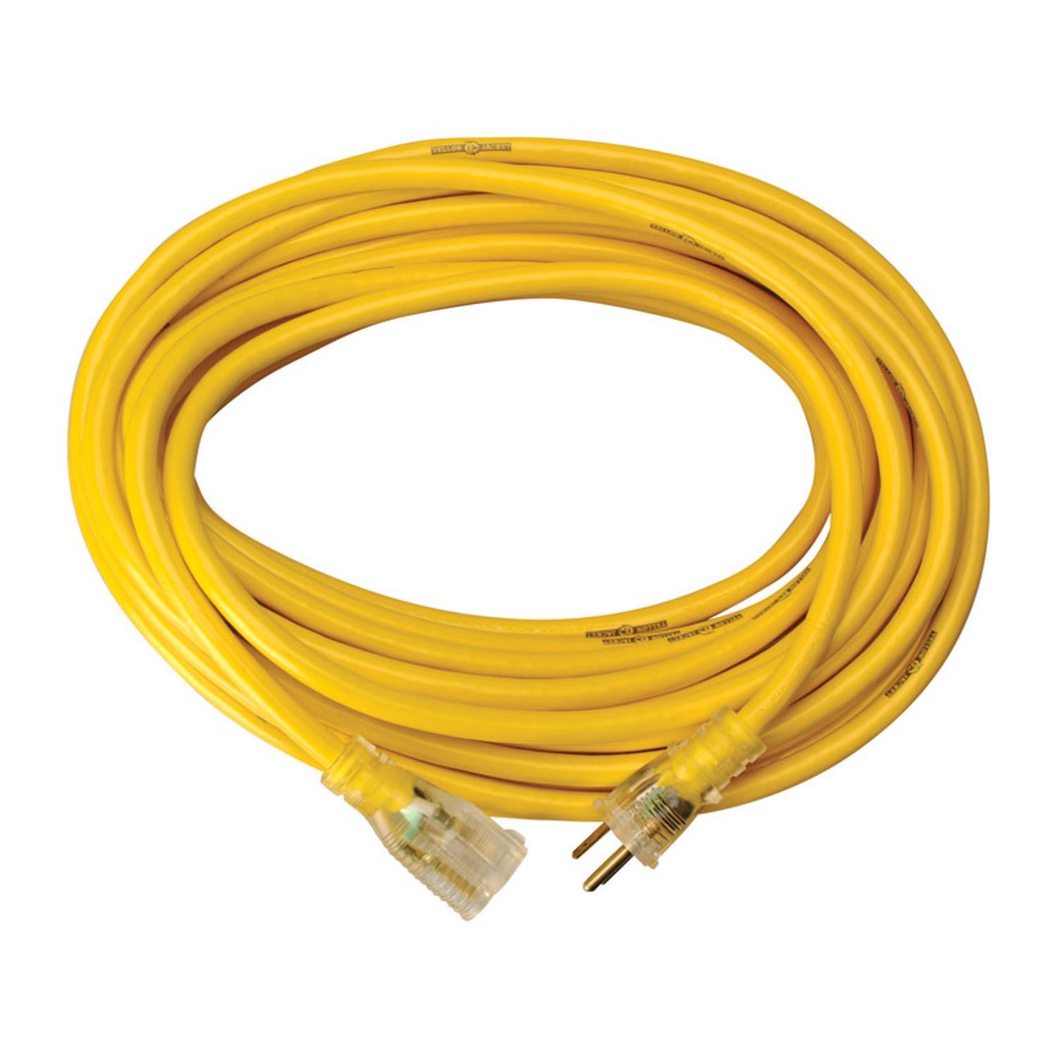 Yellow Jacket Outdoor 50 ft. L Yellow Extension Cord 12/3 SJTW Mfr