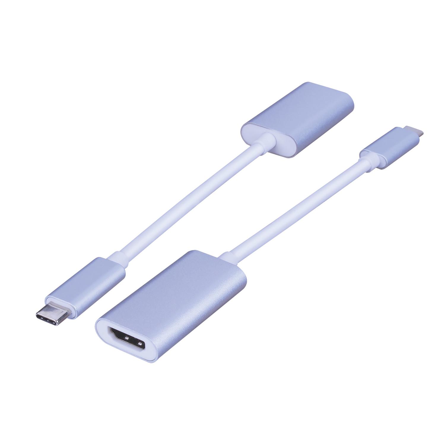 Monster Just Hook It Up USB Type C Plug to HDMI Adapter 1 pk Mfr