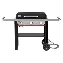 Weber 28 Rust Resistant 3 Burner Natural Gas Outdoor Griddle Black