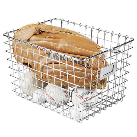Spectrum 12.25 in. L X 9.25 in. W X 8 in. H Silver Storage Basket