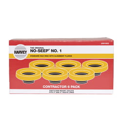 Harvey No-Seep No. 1 Wax Ring with Flange Petroleum Wax For Universal