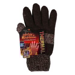 Heat Zone One Size Fits All Acrylic/Elastane/Nylon/Polyester Assorted Cold Weather Gloves