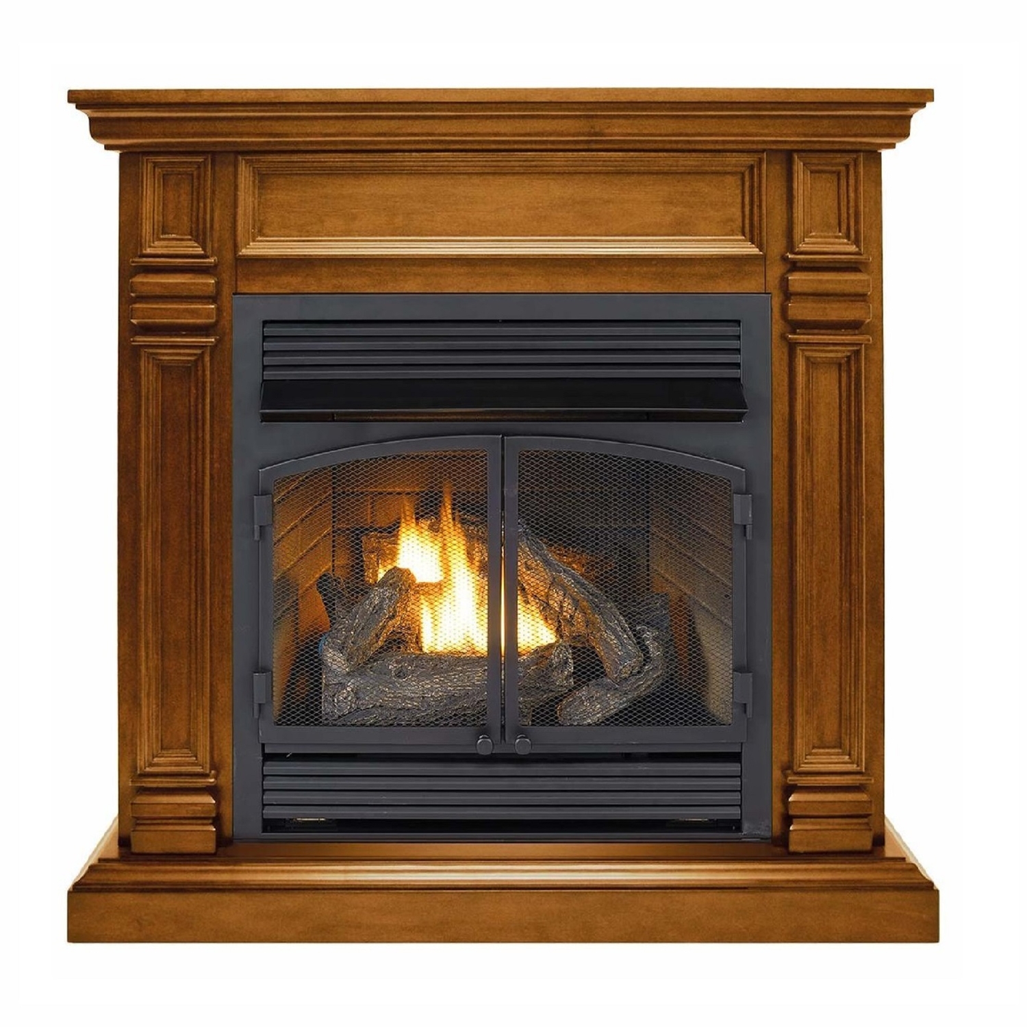 Duluth Forge 44 in. W 1500 sq ft Apple Spice Contemporary Gas
