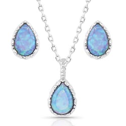 Montana Silversmiths Women's Blue/Silver Jewelry Sets Water Resistant