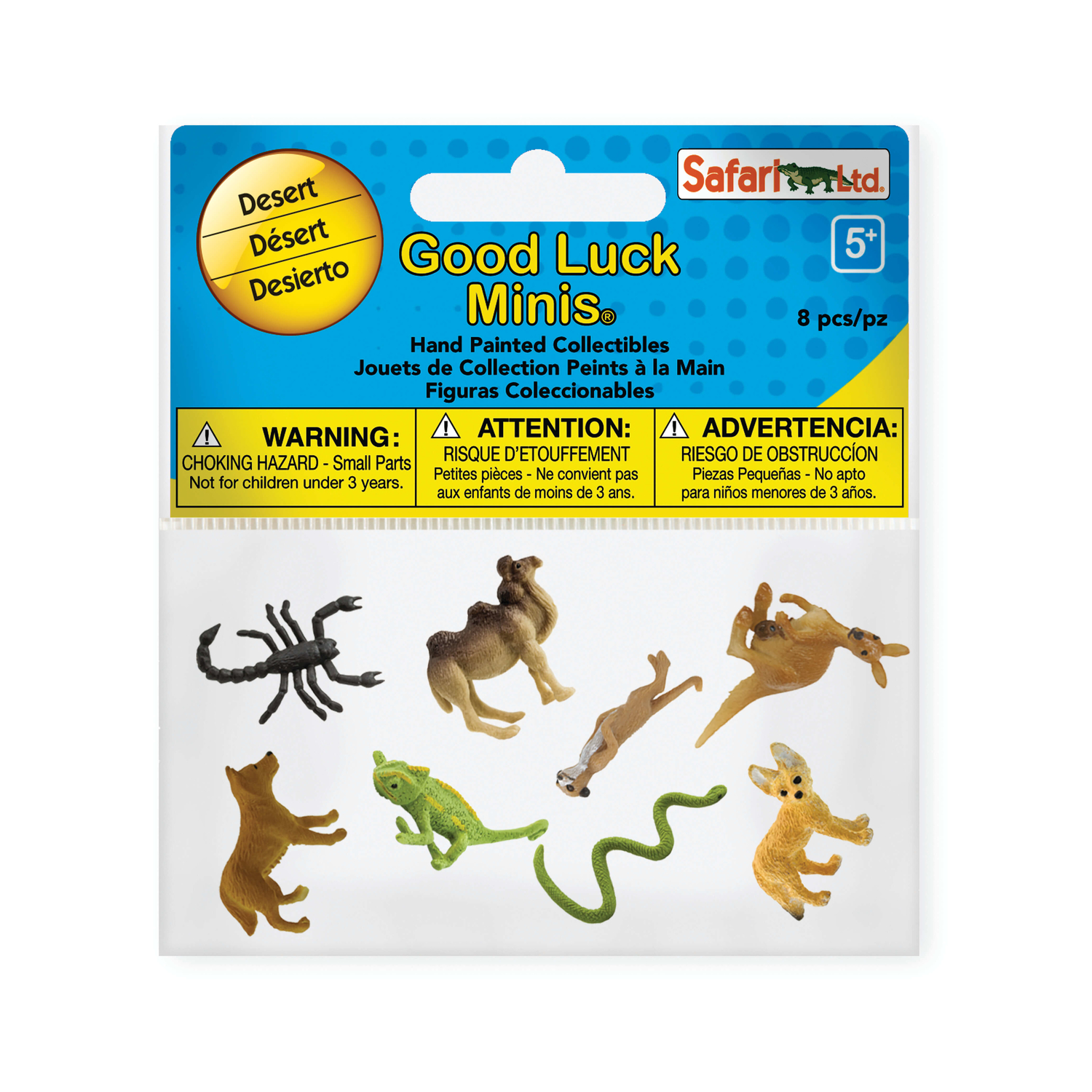 Safari Ltd. Good Luck Minis Desert Fun Pack Toy 8 pc