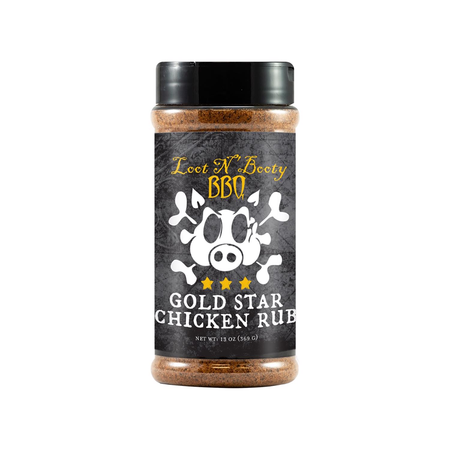 Loot N Booty Gold Star Chicken BBQ Rub and Seasoning