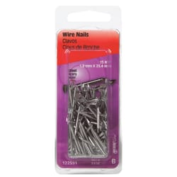 HILLMAN Anchor Wire 1 in. Wire Bright Steel Nail Flat Head