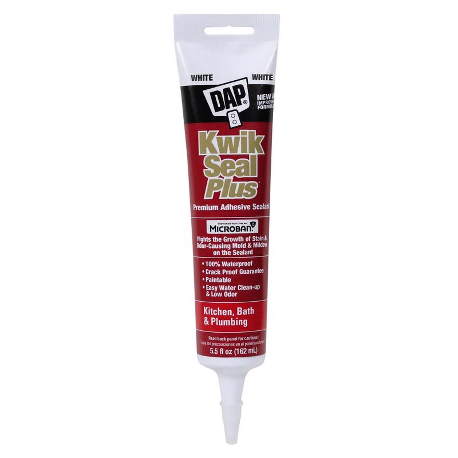 Kwik Seal Plus Siliconized Latex Kitchen Bath Caulk