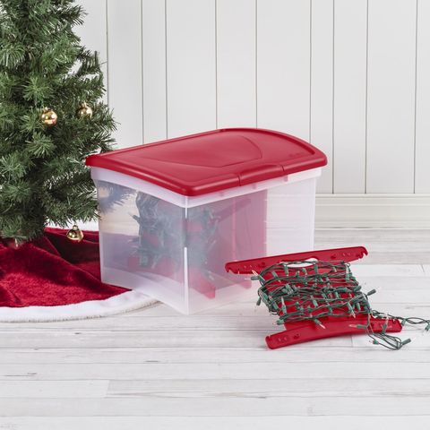 Sterilite Clear/Red Light Storage Bag 12.38 in. H X 18.38 in. W X