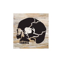 Solar X Second Nature by Hand 6 Skull Porch Sign