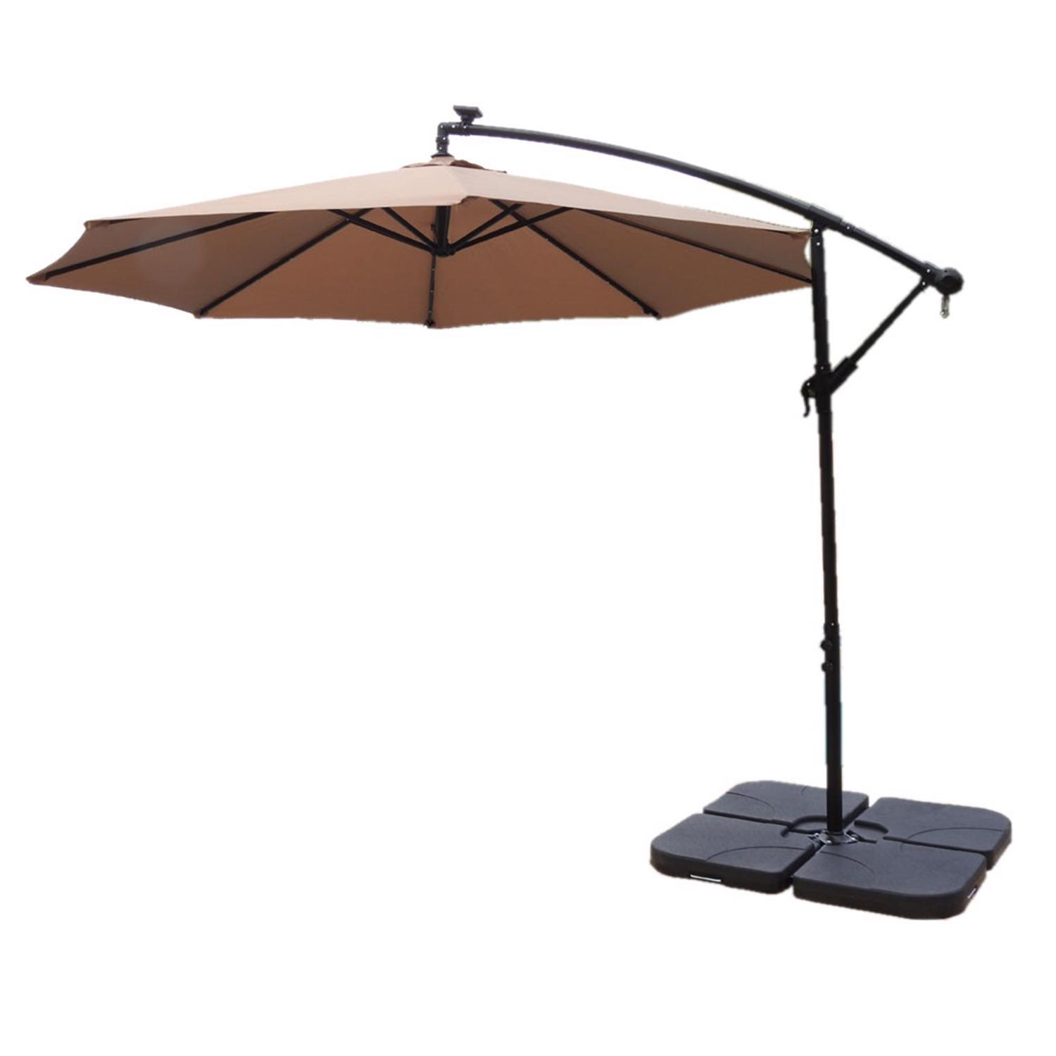 ace hardware offset patio umbrella Hiland Cantilever 118.2 in. Tan Offset Offset Umbrella