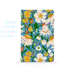 Denik 5 in. W X 8 in. L Sewn Bound Multicolored Blue Bouquet Notebook