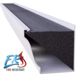 GutterFoam FR 5 in. W X 48 in. L Black Polyether Outdoor Foam Gutter Guard 1 pk
