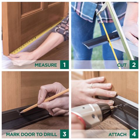 M-D Building Products White Aluminum/Vinyl Sweep For Doors 36 in