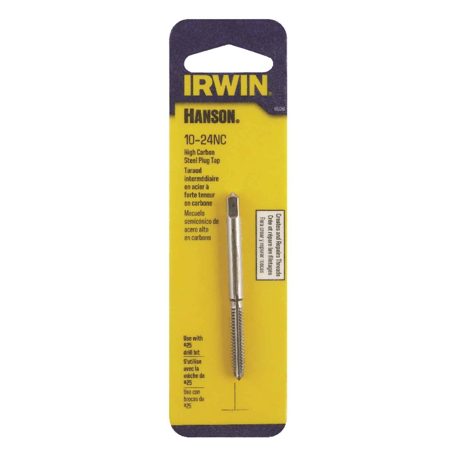 Irwin Industrial Tool 8028 10-24 NC Steel Machine Screw Plug Tap