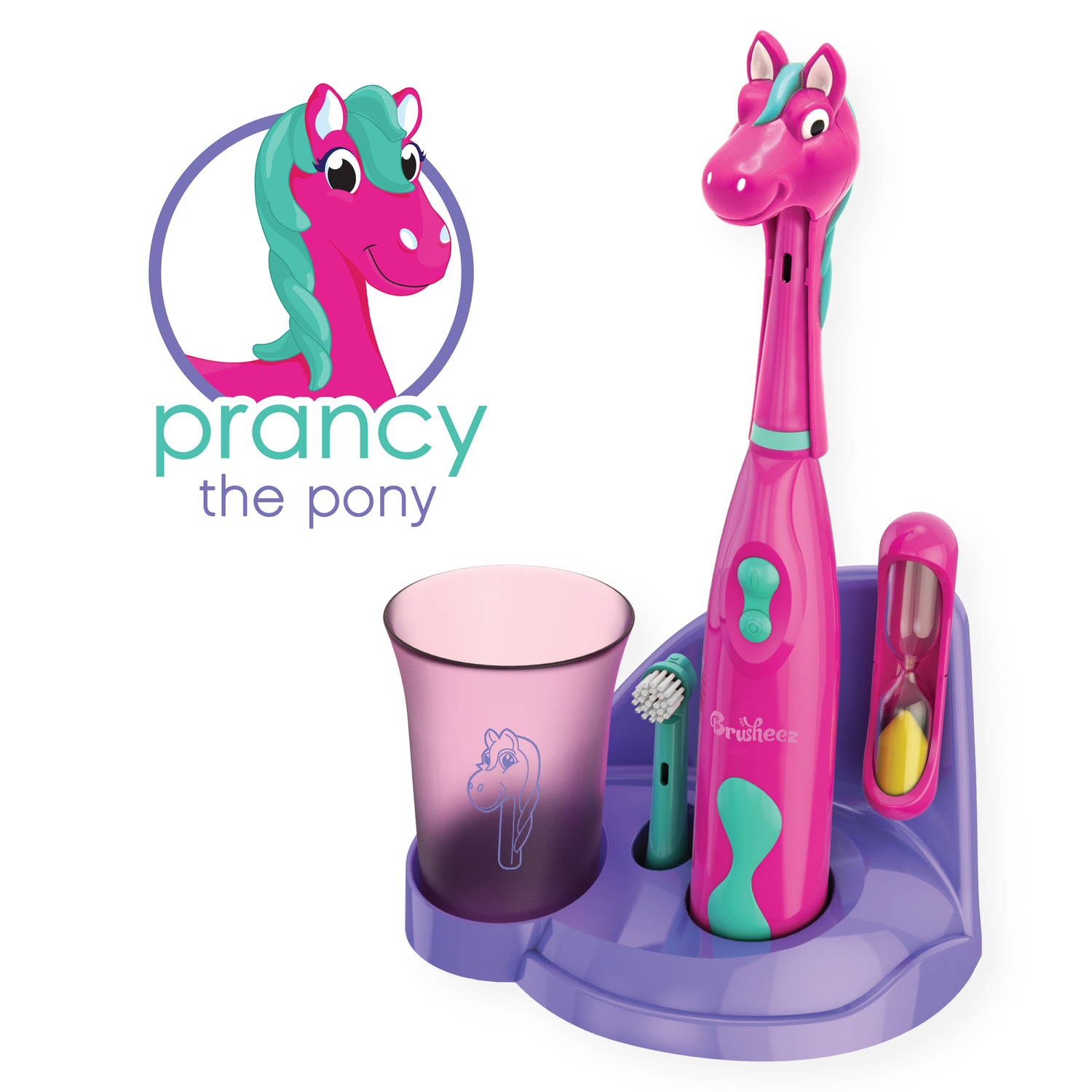 Brusheez Multicolored Prancy the Pony Electric Toothbrush Mfr