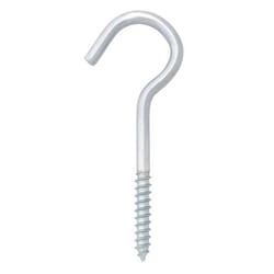 Hampton Small Zinc-Plated Silver Steel 3.375 in. L Ceiling Hook 50 lb 1 pk