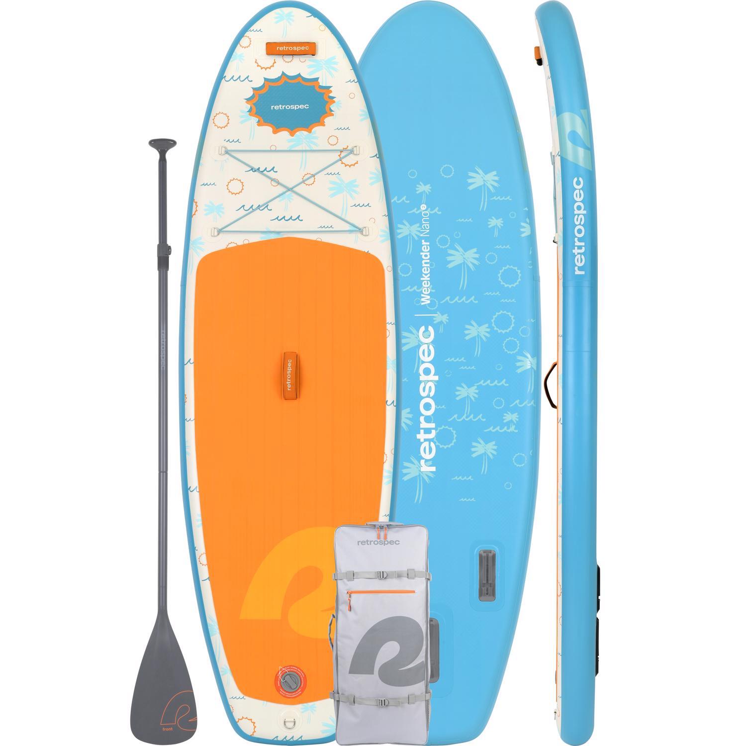 Retrospec Weekender Nano 2 PVC Inflatable Surfer Blue Paddle