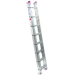 Werner 16 ft. H Aluminum Extension Ladder Type III 200 lb. capacity 8-16 ft.