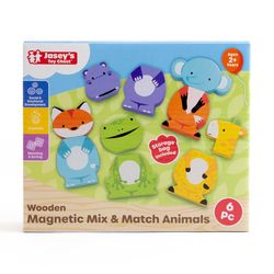 Jasey's Toy Chest Animals Magnetic Toy 6 pc