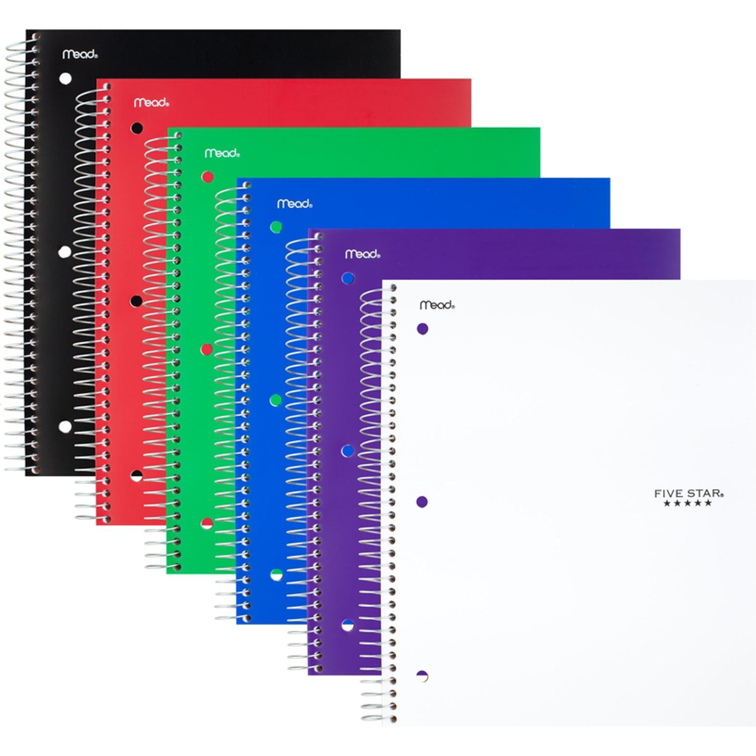 ⚪︎◯ order page　◯⚪ Five Star 8.5 in. W X 11 in. L Spiral Assorted Notebook Mfr# 6210