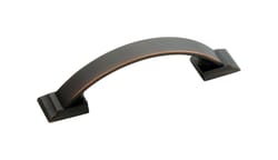 Amerock Candler Transitional Arch Cabinet Pull 3 in. Oil Rubbed Bronze Brown 5 pk