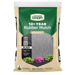 GroundSmart Black Rubber Nuggets 0.8 cu ft