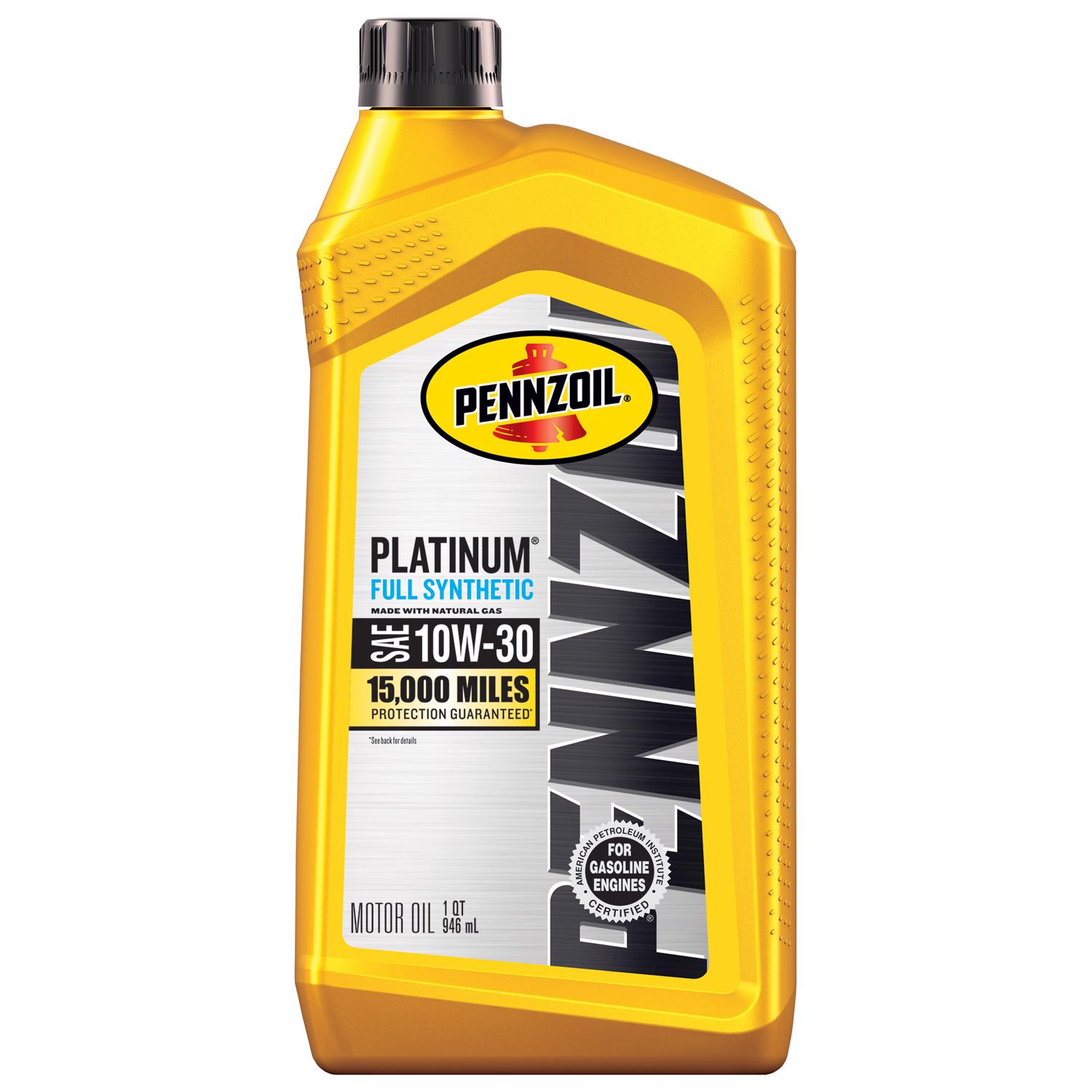 Pennzoil Platinum 10W-30 4-Cycle Synthetic Motor Oil 1 qt 1 pk Mfr