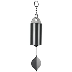 Woodstock Chimes Signature Collection Silver Aluminum/Wood 40 in. Heroic Windbell Bell Chimes