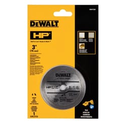 DeWalt 3 in. D X 3/8 in. X 0.2 in. thick Diamond/Metal Continuous HP Tile Blade 1 pk